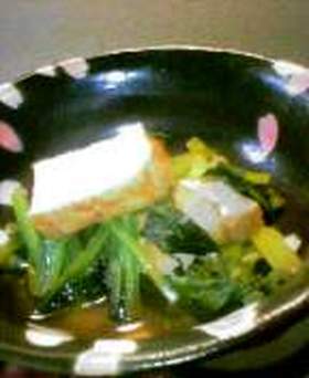 厚揚げと小松菜の炊いたん