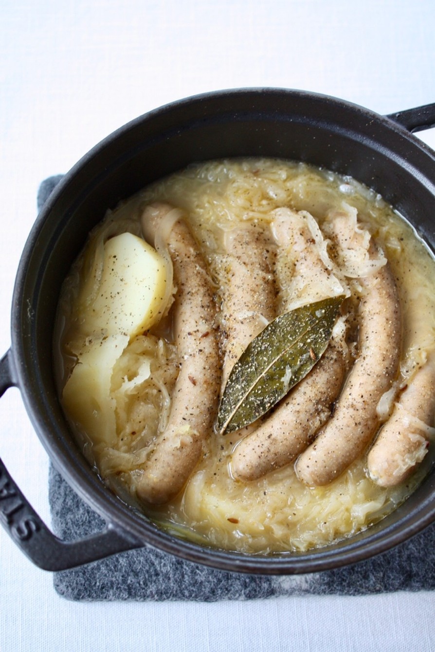 ピーナッツザワークラウトのコールスローのレシピ