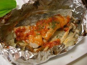 タラのイタリアンホイル蒸し