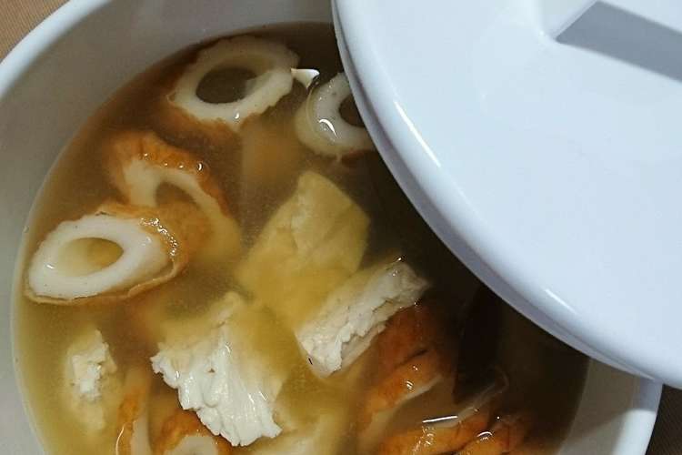 ちぎり豆腐と椎茸とちくわのお味噌汁 レシピ 作り方 By Michi 630 クックパッド