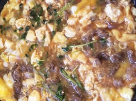 肉じゃがの残り煮汁リメイク!卵とじ♪
