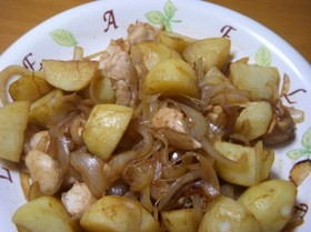 ご飯がすすむ!鶏じゃが炒め♪