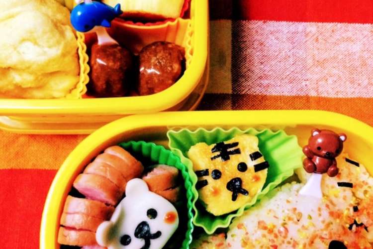 トラさんの卵焼き キャラ弁 レシピ 作り方 By せいちゃんママ クックパッド