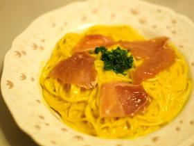 パンプキンポタージュのパスタ