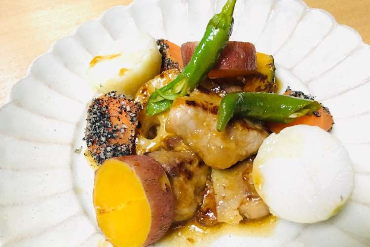 秋の野菜と豚モモ肉の甘酢あん レシピ 作り方 By Mamin クックパッド 簡単おいしいみんなのレシピが359万品