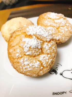クリームチーズと柿のブッセ