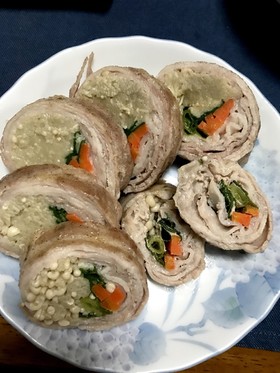 【男飯】豚バラ野菜巻き