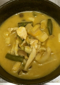 蓮根と鶏肉の南瓜ココナッツスープ