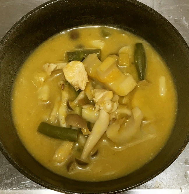 蓮根と鶏肉の南瓜ココナッツスープの画像