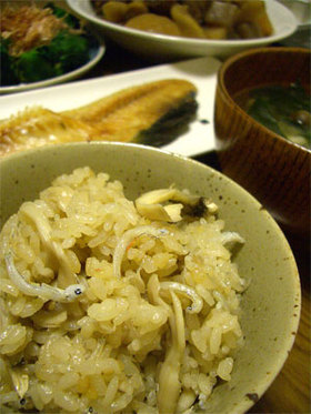 まいたけの炊き込みごはん