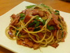 ✿青ねぎとベーコンのパスタ✿