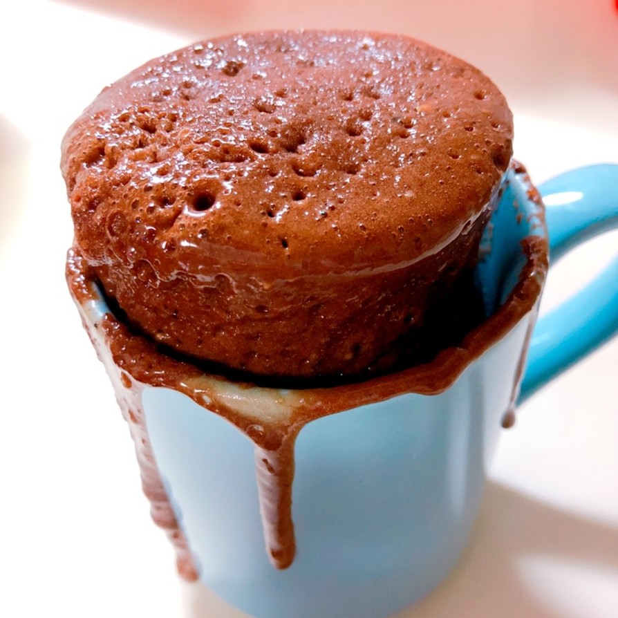マグカップで簡単チョコケーキの画像