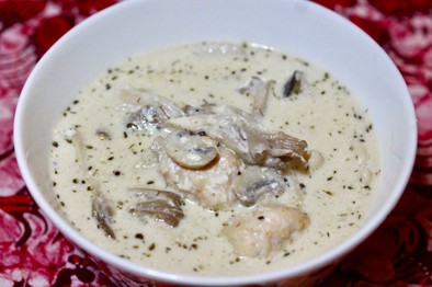 ホカホカきのこと肉団子のスープの写真
