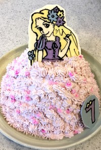 ラプンツェルのドレスケーキ