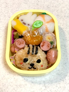 3歳児 電車遠足 リスさん弁当