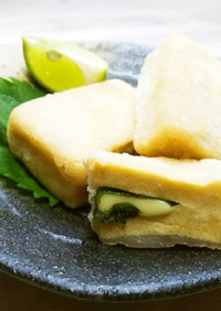 ◆高野豆腐のチーズサンド揚げ♪