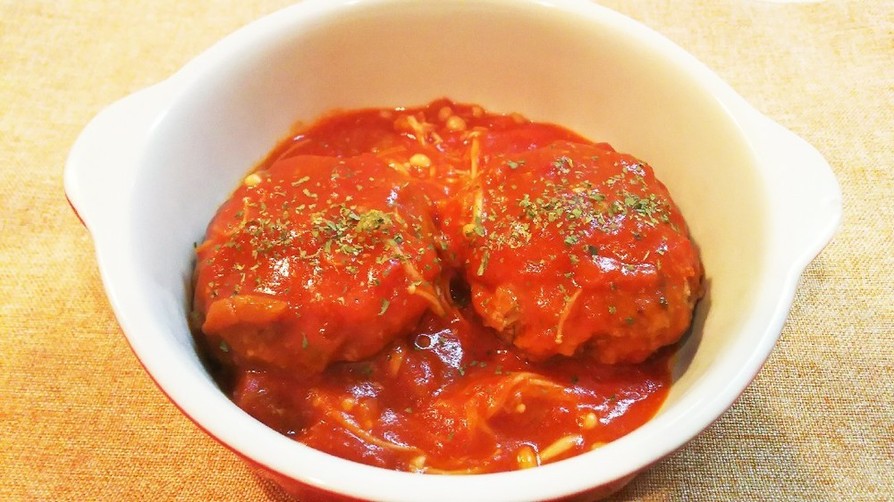 トマト缶で★煮込みハンバーグの画像