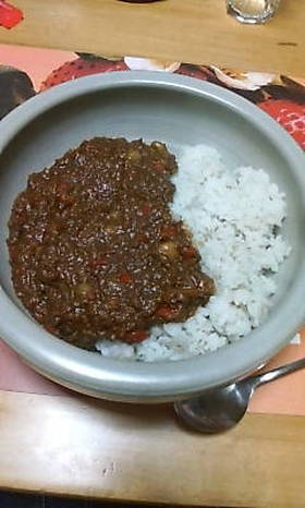 ひき肉と豆のカレー