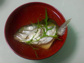 添加物なし魚でお吸い物