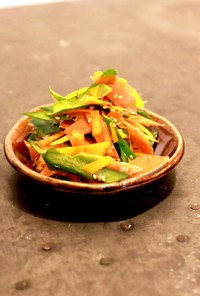 コリコリ野菜の皮ナムル