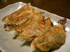 ニラの焼き餃子