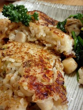 蕗の薹(フキノトウ)のお焼き