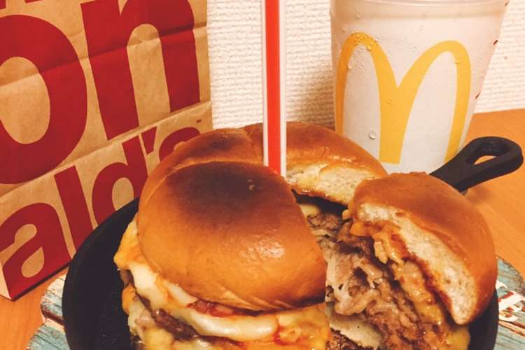 マッ のwチーズバーガーをアレンジ レシピ 作り方 By ハルマーン クックパッド 簡単おいしいみんなのレシピが350万品