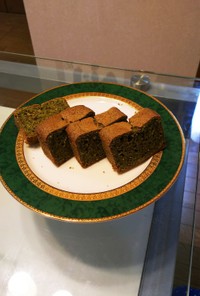 【簡単】サラダ油で緑茶パウンドケーキ