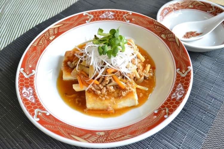 豆腐ステーキ中華風きのこあんかけ レシピ 作り方 By Rupinih クックパッド