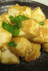 簡単♪豆腐のサイコロステーキ