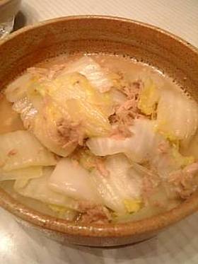 白菜とツナのあっさり煮
