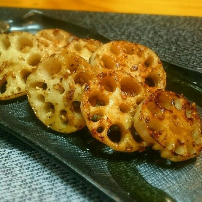蓮根ステーキの生姜ソースの写真