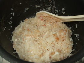 炊飯蟹飯