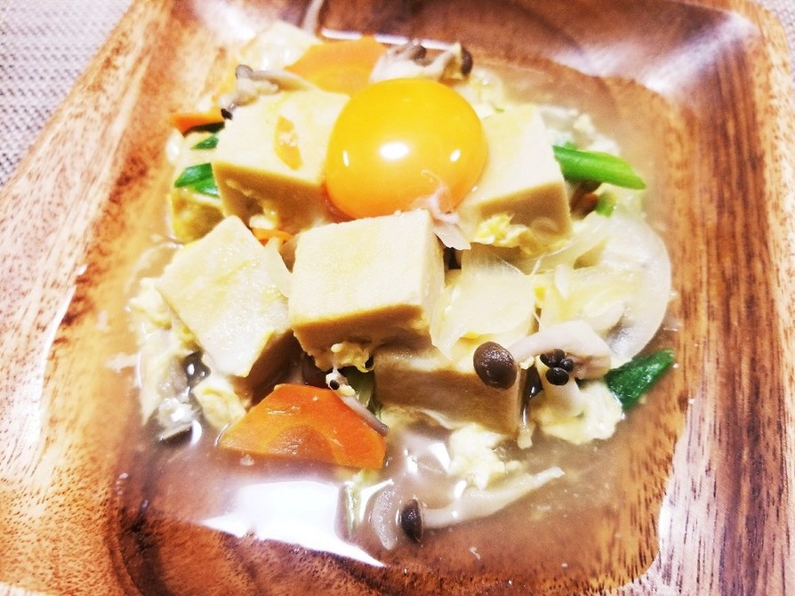 高野豆腐のふわっと卵とじの画像