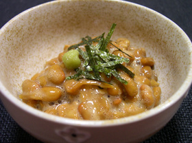 納豆にナメタケ わさびで正解