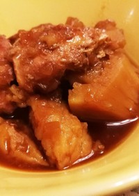 鶏胸肉のホロホロ角煮（圧力なべ使用）
