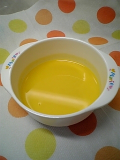 風邪ひき赤ちゃんの離乳食♡かぼちゃスープの画像
