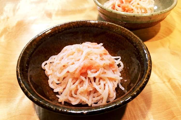 糸こんにゃくの辛子明太子和え レシピ 作り方 By ちゃ こ る クックパッド 簡単おいしいみんなのレシピが355万品