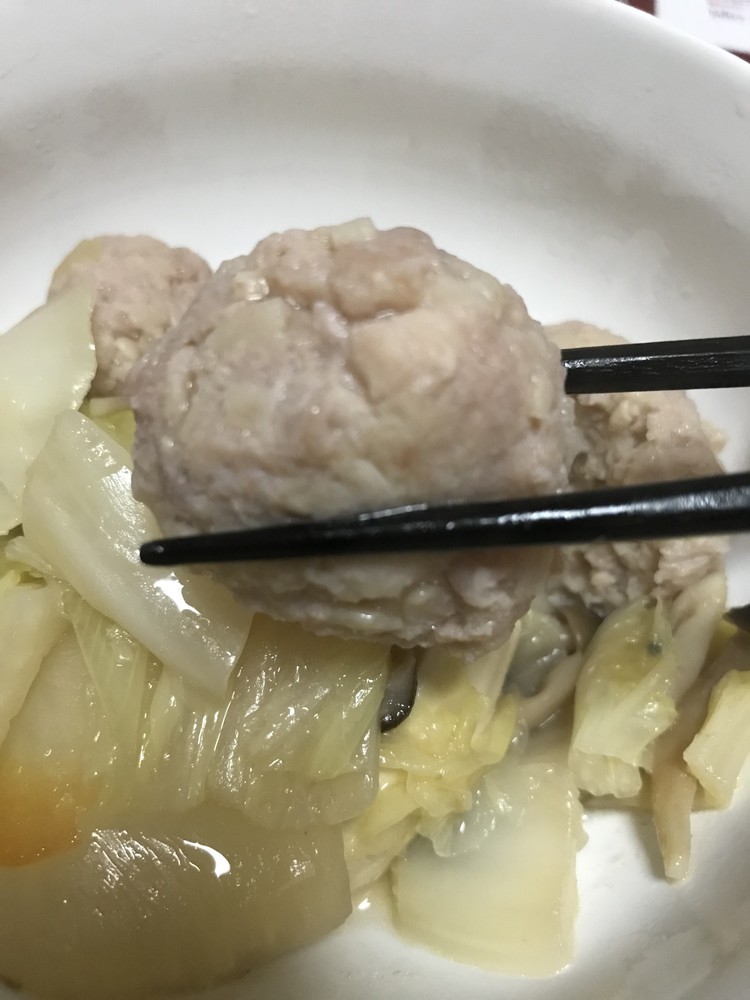 硬くならない鶏団子の画像