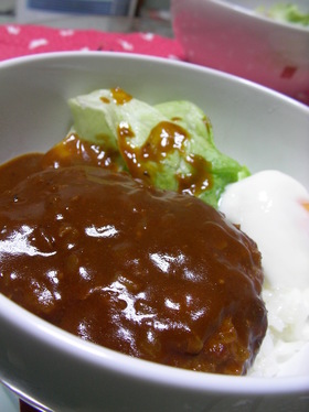 【男の料理】オレのデミ☆ロコモコ丼