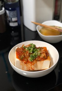 【男飯】激安おつまみ キムチ豆腐