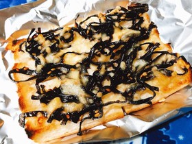 ☆食パンのミミde ひとくち和風ピザ☆