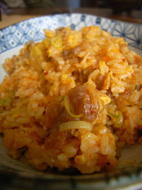 キムチ炒飯(赤坂中華風)