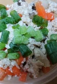 豆腐と野菜の鶏そぼろ