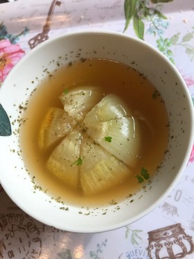 レンジで簡単!丸ごと玉ねぎスープ 改訂版