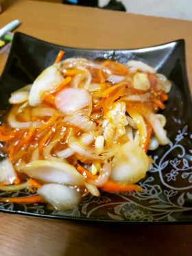 太刀魚の甘酢あんかけ