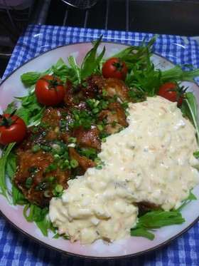 むね肉でチキン南蛮タルタルモリモリ