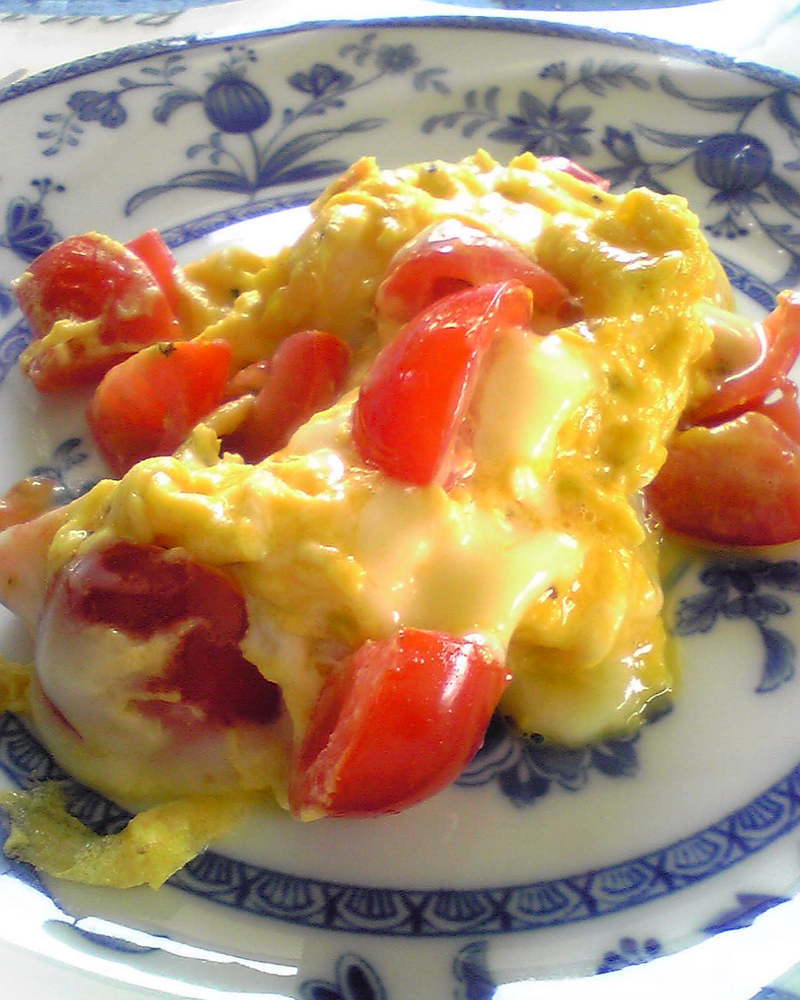 トマトとチーズの簡単スクランブルエッグの画像