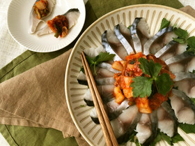 韓国風ごま油香る~しめ鯖のキムチムッチム