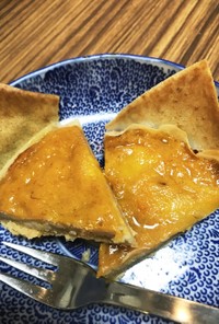完熟柿のアーモンドクリーム春巻タルト  
